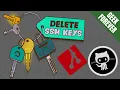 Delete an SSH Key from your Local Machine git github tutorial