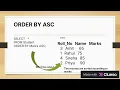 ORDER BY Clause in DBMS by Order BY Clause