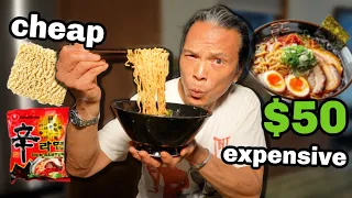 Iron Chef Dad Tries Cheap vs Expensive Ramen