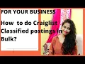 Craigslist Classified Ad Postings Google keywords