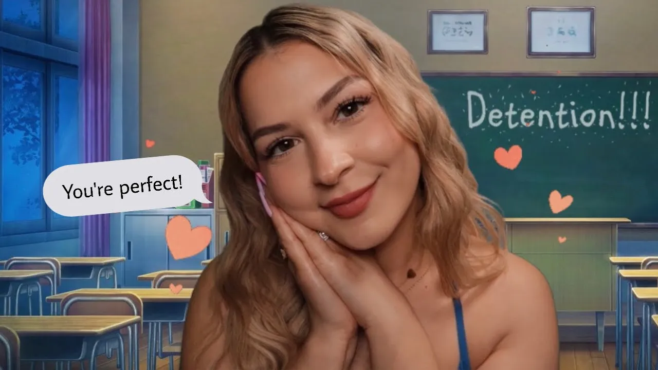 ASMR Girl who is OBSESSED with you Pampers u in EVERY WAY during class 🥹💝