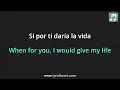 Jarabe de Palo - Agua Lyrics English Translation - Spanish and English Dual Lyrics  - Subtitles