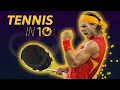 How to Play Tennis in 10 MINUTES - Forehand Backhand Serve Lesson