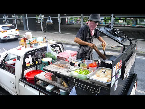 Download MP3 Truck Wok Skills Master Chef! Cooking On The Road - Thai Street Food