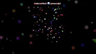 Javascript canvas circle rain