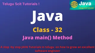 Java class - 32 JAVA main Method Convention Java Tutorial for Beginners