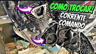 COMO TROCAR A CORRENTE DE COMANDO DA 160.