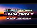 Lagu RASA CINTA || KARAOKE || NADA CEWEK || NADA WANITA || CINDY CALUDIA HARAHAP