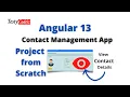 Angular13 Contact Management Project from scratch View Contact Details in Angular with Testy Codeiz