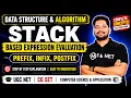 Data Structure and Algorithm Stack Based Expression Evaluation Prefix Infix Postfix UGC NET