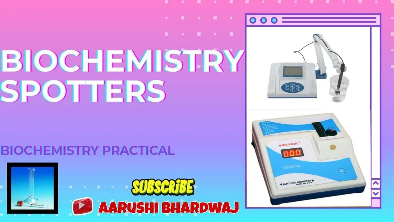Biochemistry Spotters (First year MBBS biochemistry practical)
