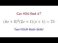 This Algebra Problem Has A Very Beautiful Solution Can You Find It