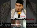 Orang Seperti Ini Kalau zikir gak pernah fokus || Ceramah Singkat Buya Arrazy hasyim #Shorts