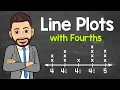 Line Plots with Fourths Interpreting and Creating Math with Mr J