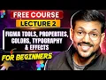 Lecture 2 Figma Tools Properties Colors Typography Effects UIUX Tutorial For Beginners