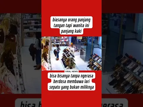 Maling Sepatu Mewah Kabur