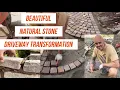 Lagu Porphyry Fan Pattern Pathway \u0026 Indian Stone Driveway | Beautiful Stone Transformation