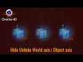 Axes in Cinema 4D Hide or Unhide World Object Axis Simplified Cinema 4D C4D