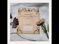 Undangan Coklat Hard Cover Motif Floral