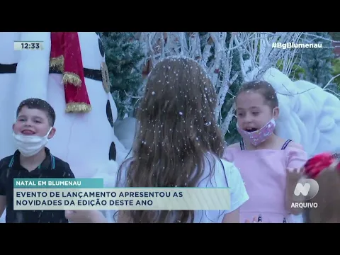 Natal em Blumenau: evento de lançamento apresentou as novidades da edição deste ano