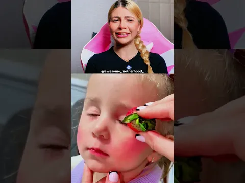 Maquiando a criança com FRUTAS
