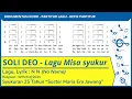Lagu SOLI DEO || Lagu Misa Syukur Kaul Kekal || Lagu Misa Syukur Tahbisan || Lagu Misa Tahbisan Imam Baru