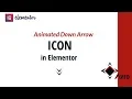 Animated scroll down arrow icon with elementor and css - Avro