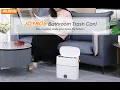 JOYBOS Bathroom Trash Can Wastebasket with Press Type Lid Home Kitchen Draw Rope Pack Garbage Bin