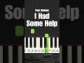 I Had Some Help EASY Piano Tutorial