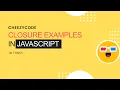 JavaScript Closures with Examples JavaScript Tutorial Series Hindi