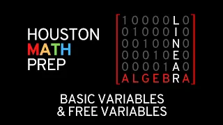 Basic Variables Free Variables Linear Algebra