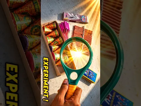 ☀️ Sirf Suraj Ki Roshni Se Patakha Phod Diya! 😱 | Magnifying Glass Experiment 💥