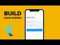 Flutter Login Screen UI tutorial