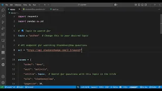 Python 3 StackExchange API to Web Scrape Stackoverflow Questions of Any Topic and Export it in CSV