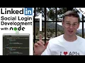 LinkedIn API and OAuth Social Login Development for your website with node js - Part
