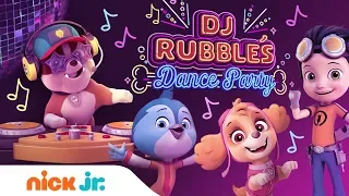 Download DJ Rubble Dance Party!  w/ PAW Patrol, Rusty Rivets \u0026 Top Wing | Stay Home #WithMe  | Nick Jr. MP3