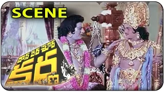 Sri Krishna Boons to Duryodhana \u0026 Arjuna || Daana Veera Soora Karna || NTR , Sharada