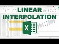 Linear Interpolation in Excel Fill in Missing Values