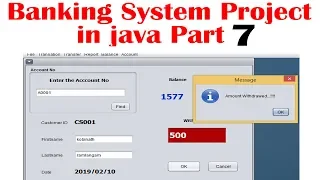 Complete Bank Management System Project in Java with Source Code Java Projects part 7