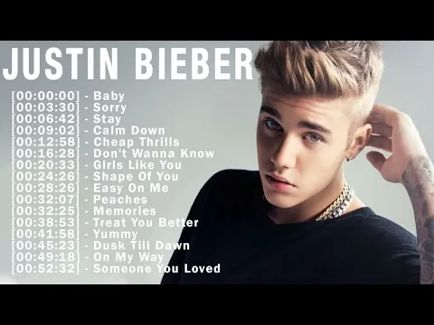 Download MP3 Justin Bieber Top 20 Songs Playlist | Hit English songs 2023