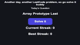 LeetCode Day 8 Array Prototype Last No