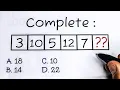 IQ 110 Question Can You Complete This Number Serie
