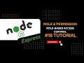 Role-Based Access Control RBAC in Express Js Securing Routes by User Roles