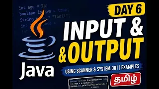 Java Input Scanner Class Output Day 6 Java Tutorial for Beginners