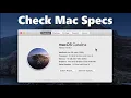 MacBook How to Check Specs Serial Model more