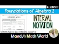 Interval Notation