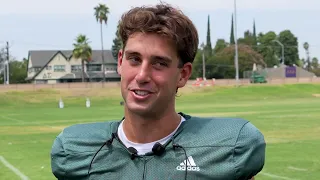 Fall Camp Practice HC Matt Entz Jayden Mandal Khristian Martin