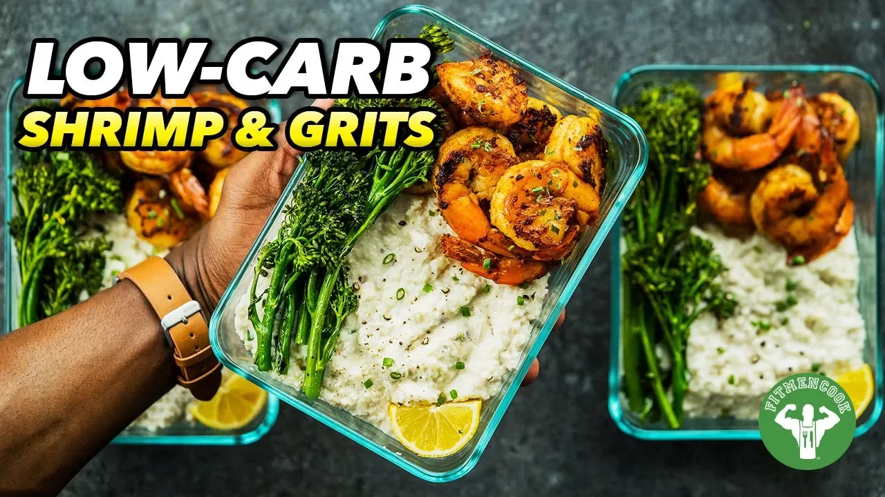 Low-Carb Shrimp & Grits Recipe - Soul Food Meal Prep