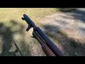 Remington 10A Trench Gun POV firing