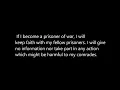 Code of Conduct - U S Military